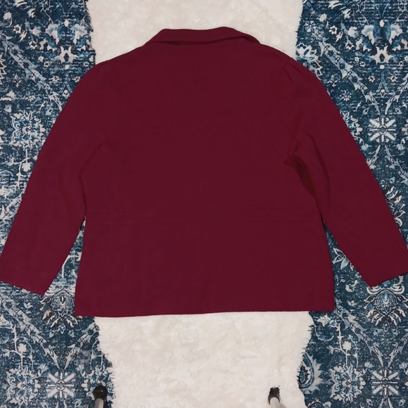 New Talbots knit sweater blazer jacket plus size women's 2X - Picture 5 of 9